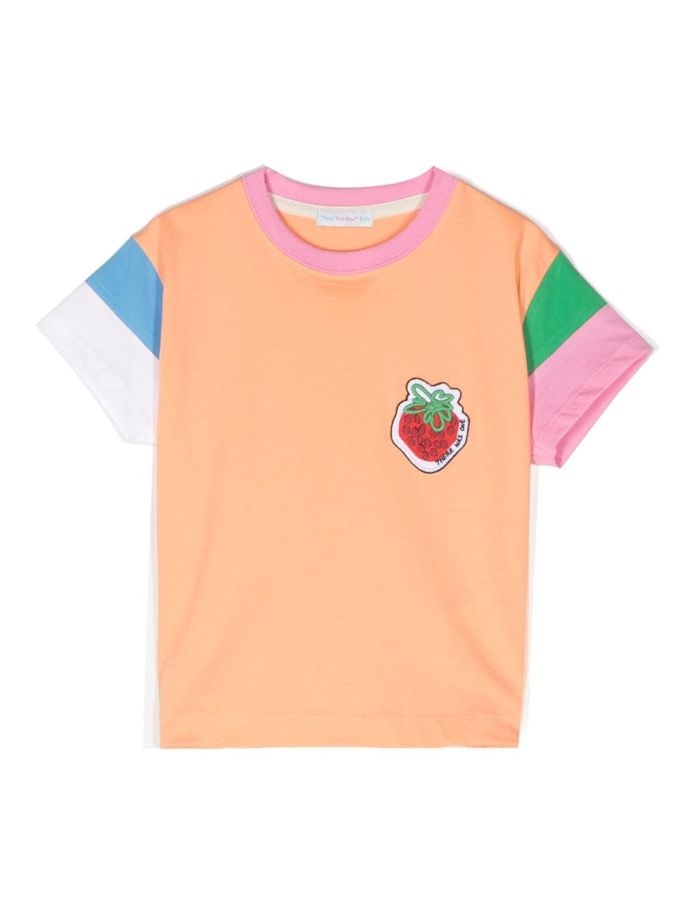 There Was One Kids strawberry-patch cotton T-shirt - Orange von There Was One Kids