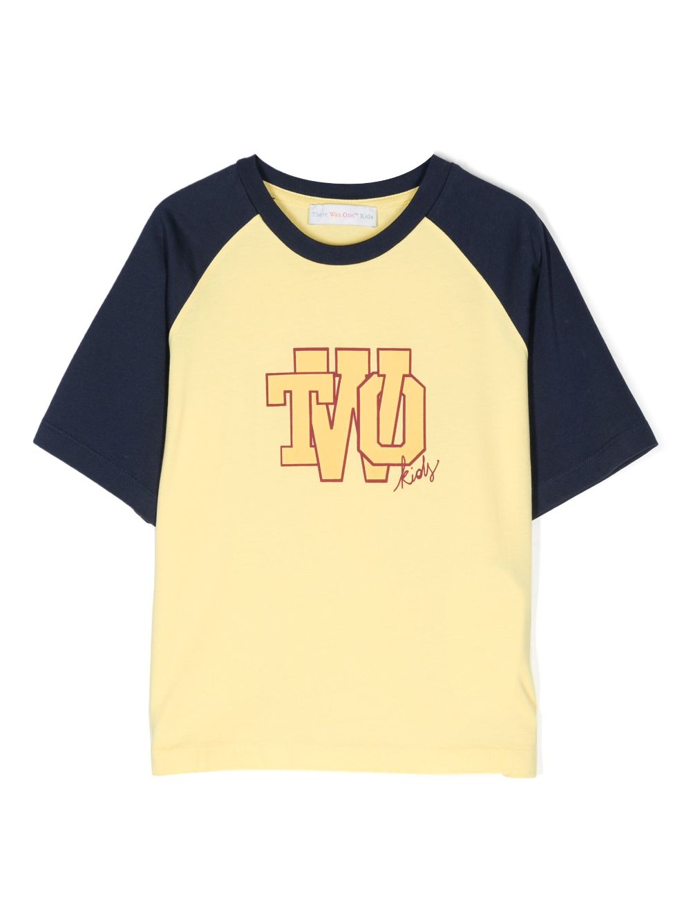 There Was One Kids logo-print cotton T-shirt - Yellow von There Was One Kids