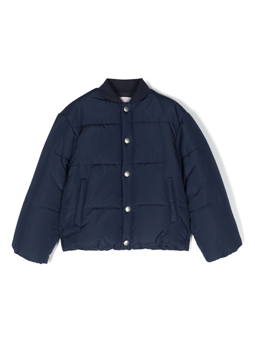 There Was One Kids logo-print padded jacket - Black von There Was One Kids