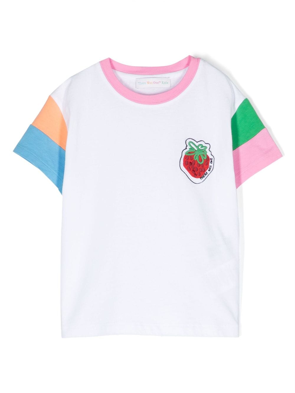 There Was One Kids strawberry-patch cotton T-shirt - White von There Was One Kids