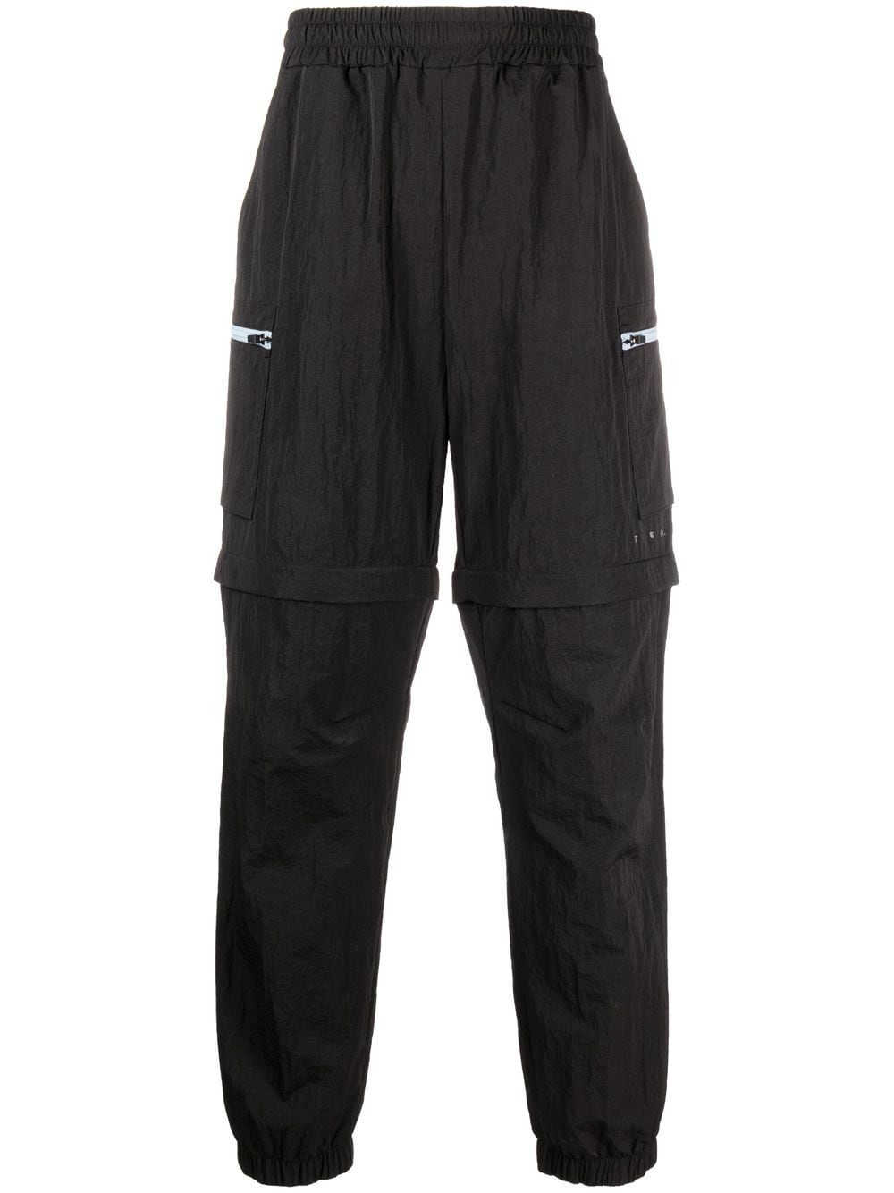 There Was One 2-in-1 cargo track pants - Black von There Was One