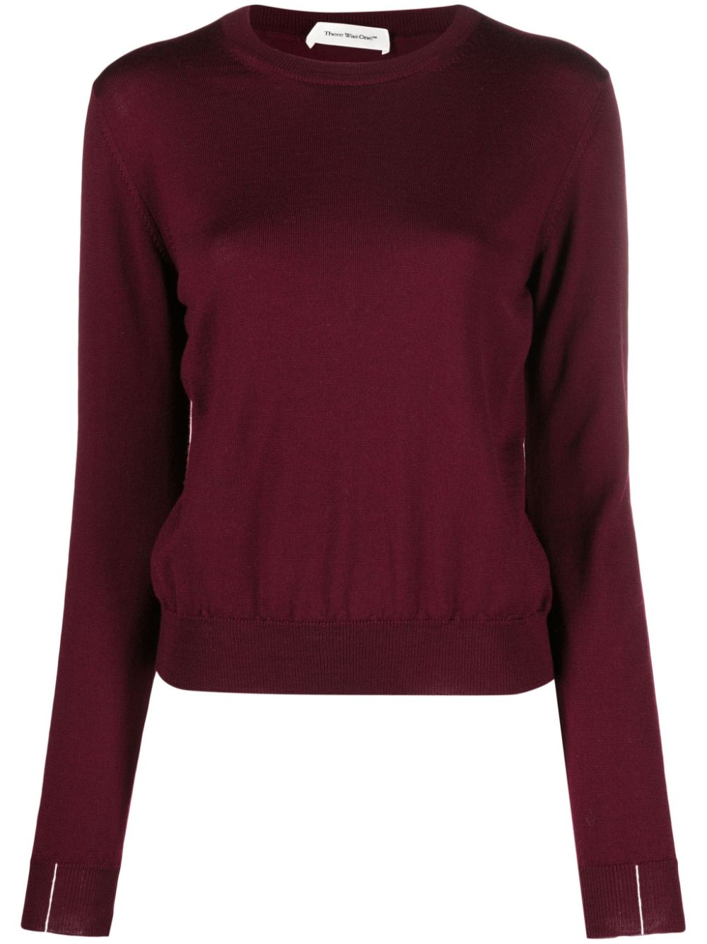 There Was One contrast-stitch wool jumper - Red von There Was One