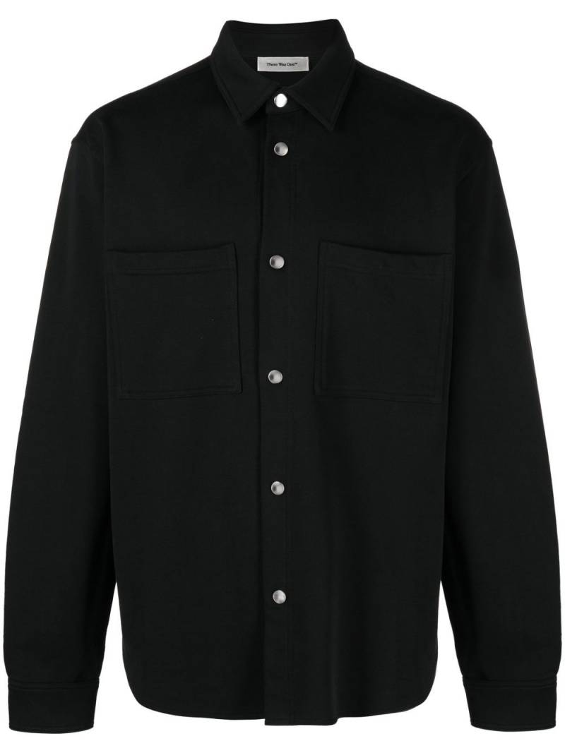 There Was One cotton jersey overshirt - Black von There Was One