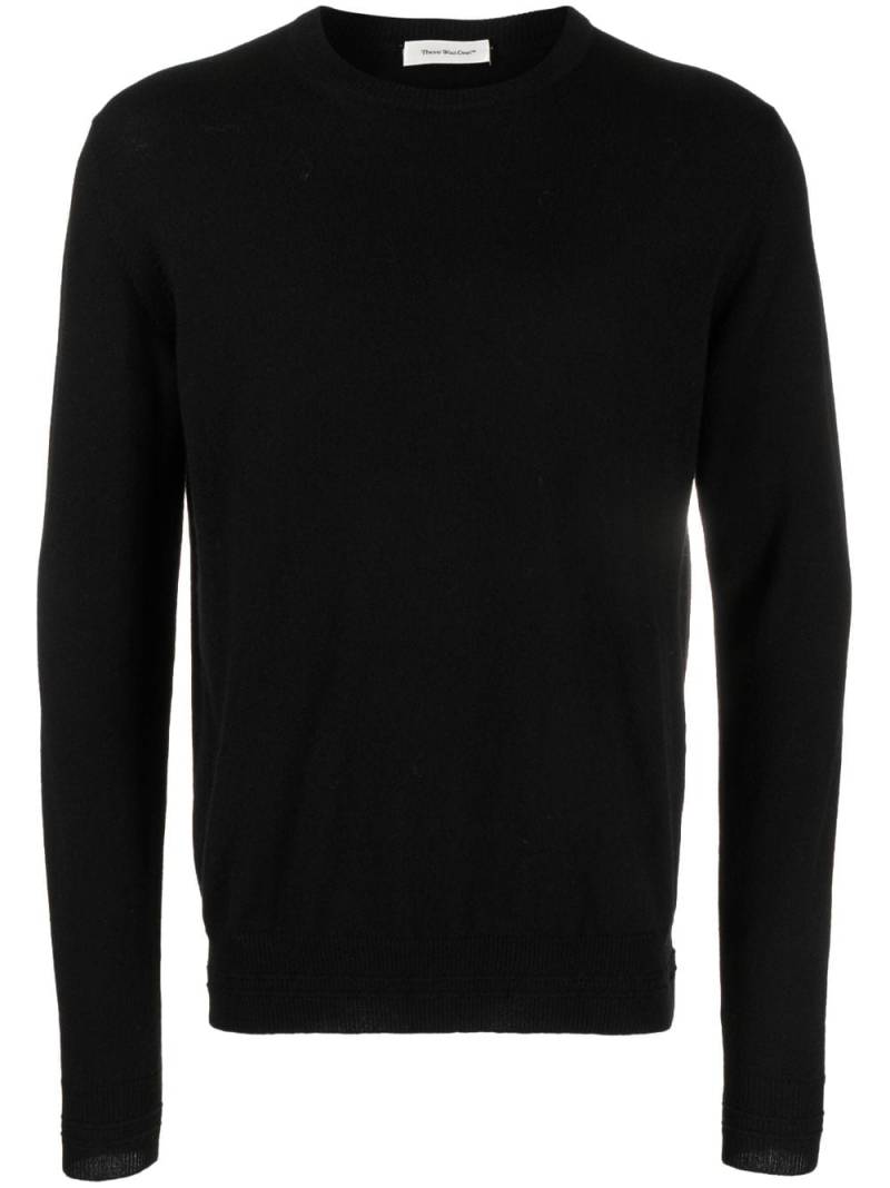 There Was One crew-neck cashmere jumper - Black von There Was One