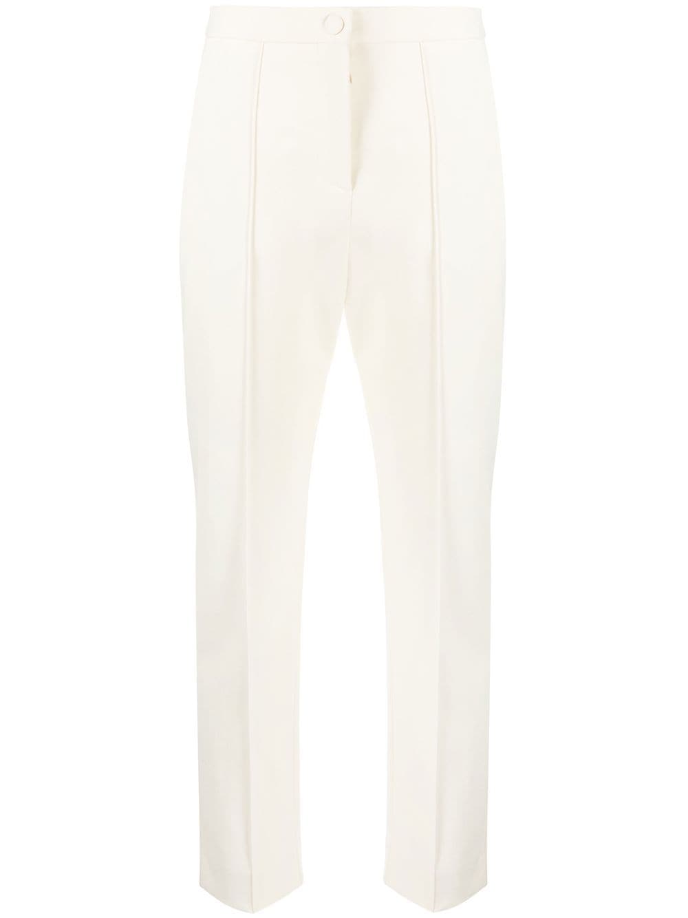There Was One cropped pressed-crease trousers - Neutrals von There Was One