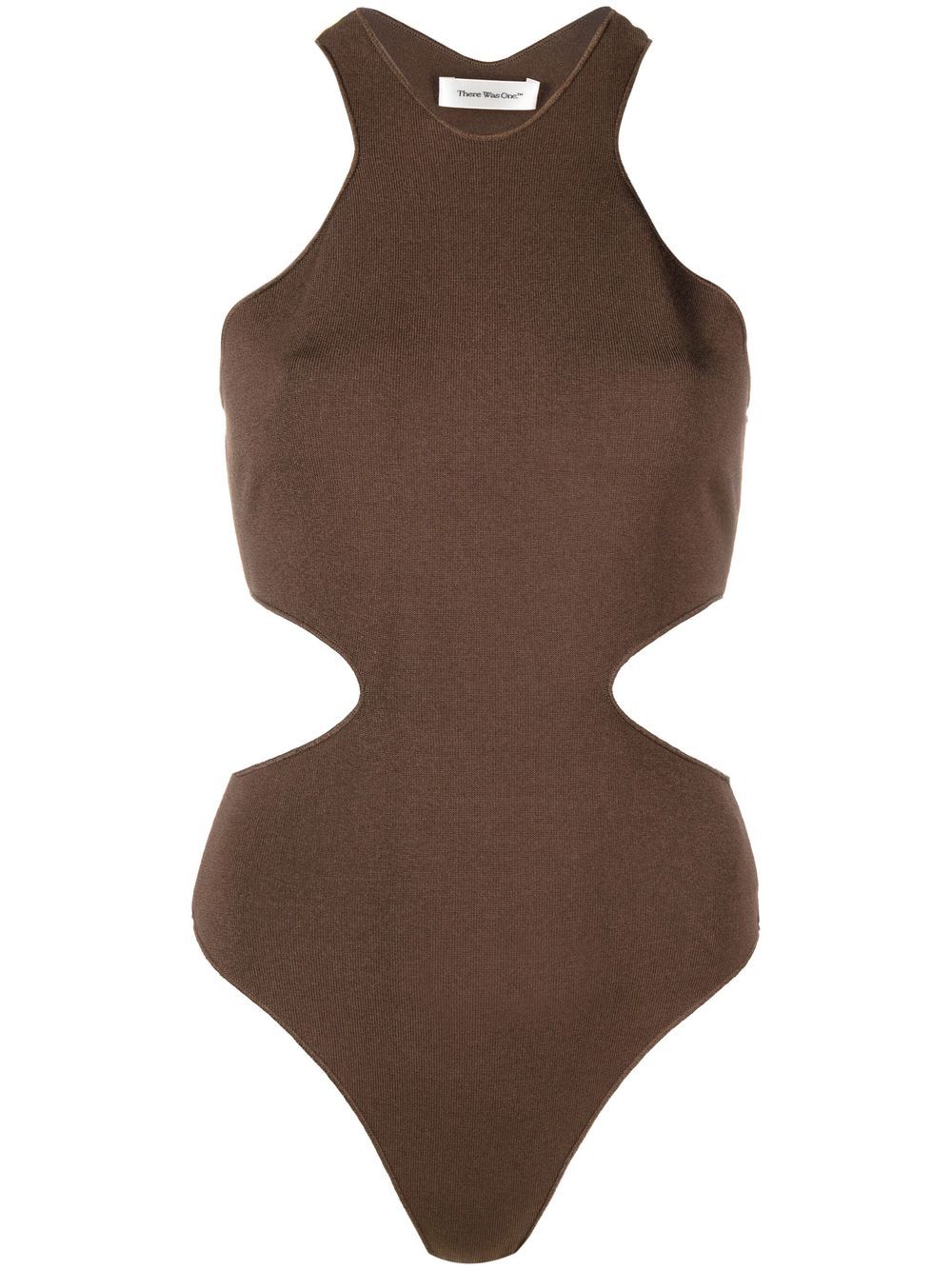 There Was One cut-out knitted bodysuit - Brown von There Was One