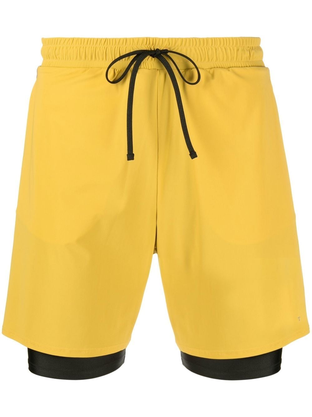 There Was One double-layered running shorts - Yellow von There Was One