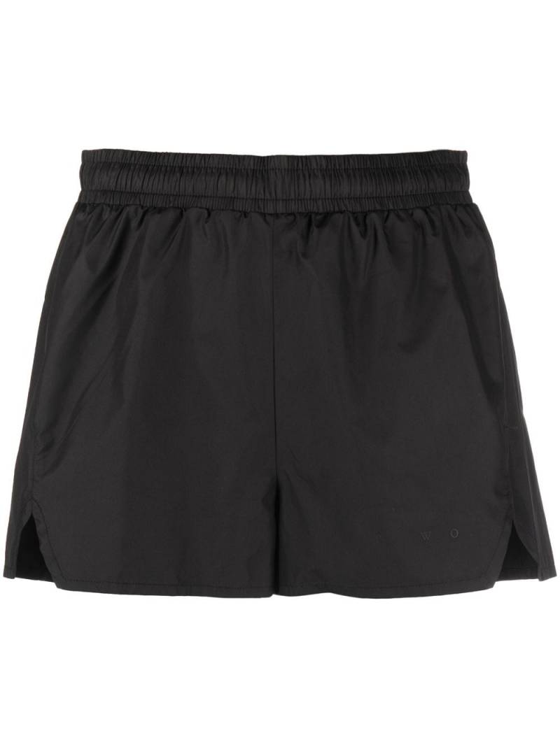 There Was One elasticated-waist running shorts - Black von There Was One
