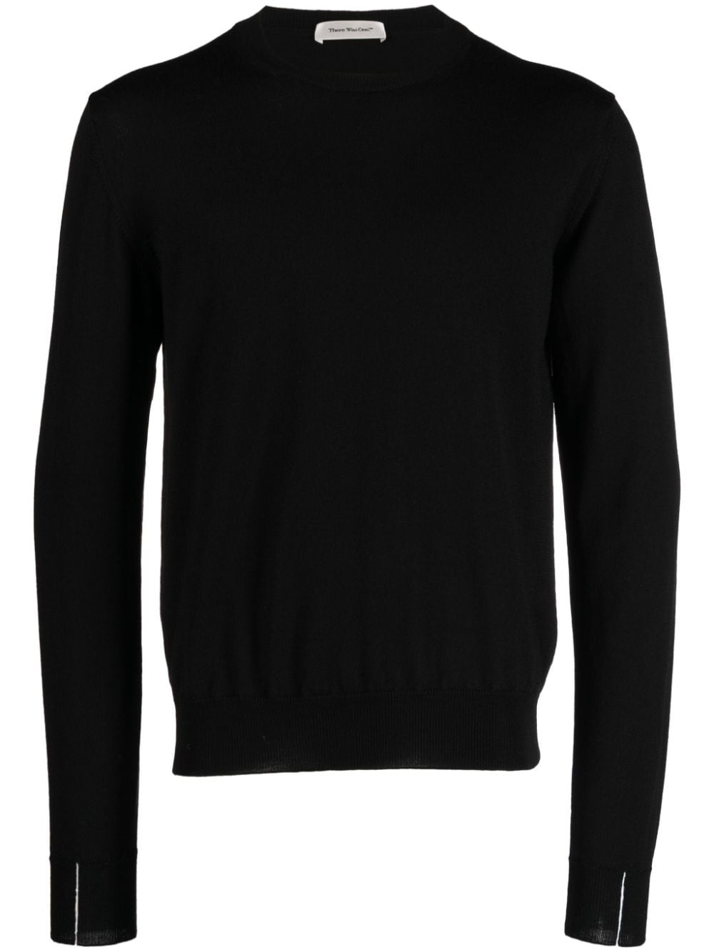 There Was One fine-knit merino jumper - Black von There Was One