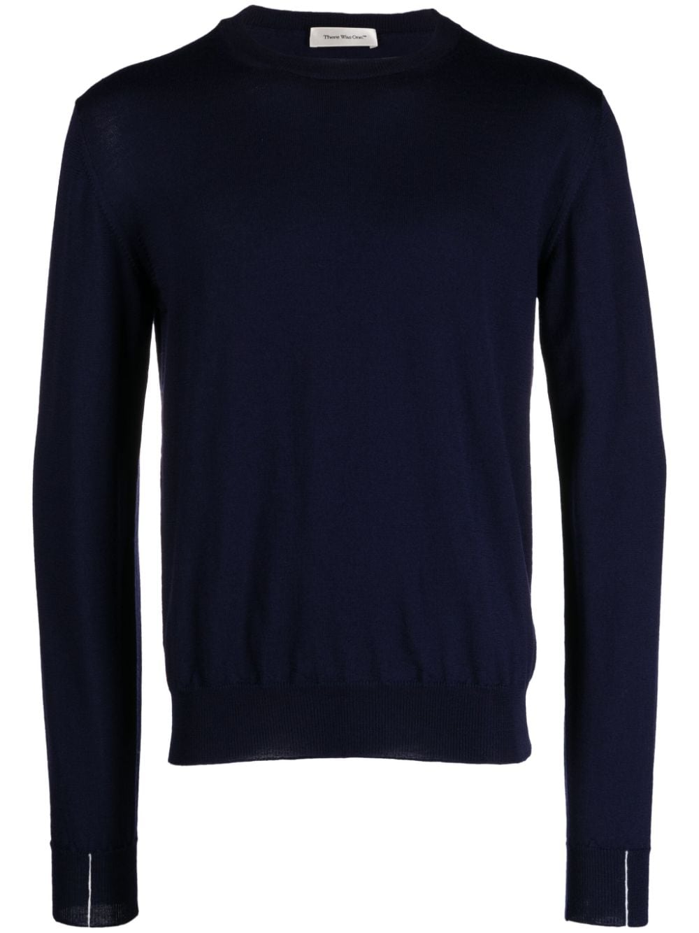 There Was One fine-knit merino jumper - Blue von There Was One