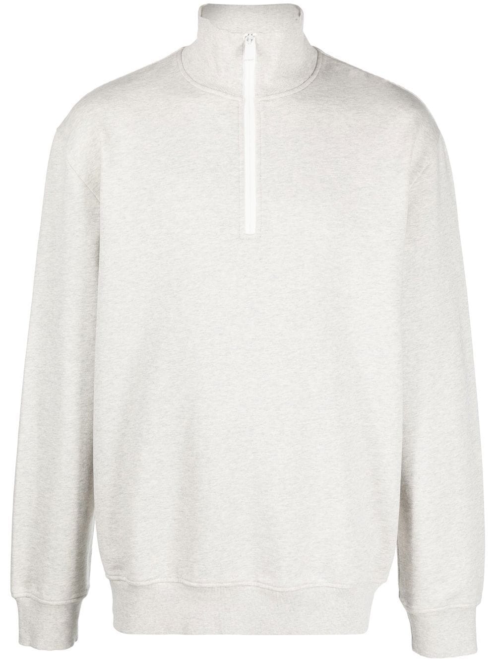 There Was One half-zip organic cotton sweatshirt - Grey von There Was One