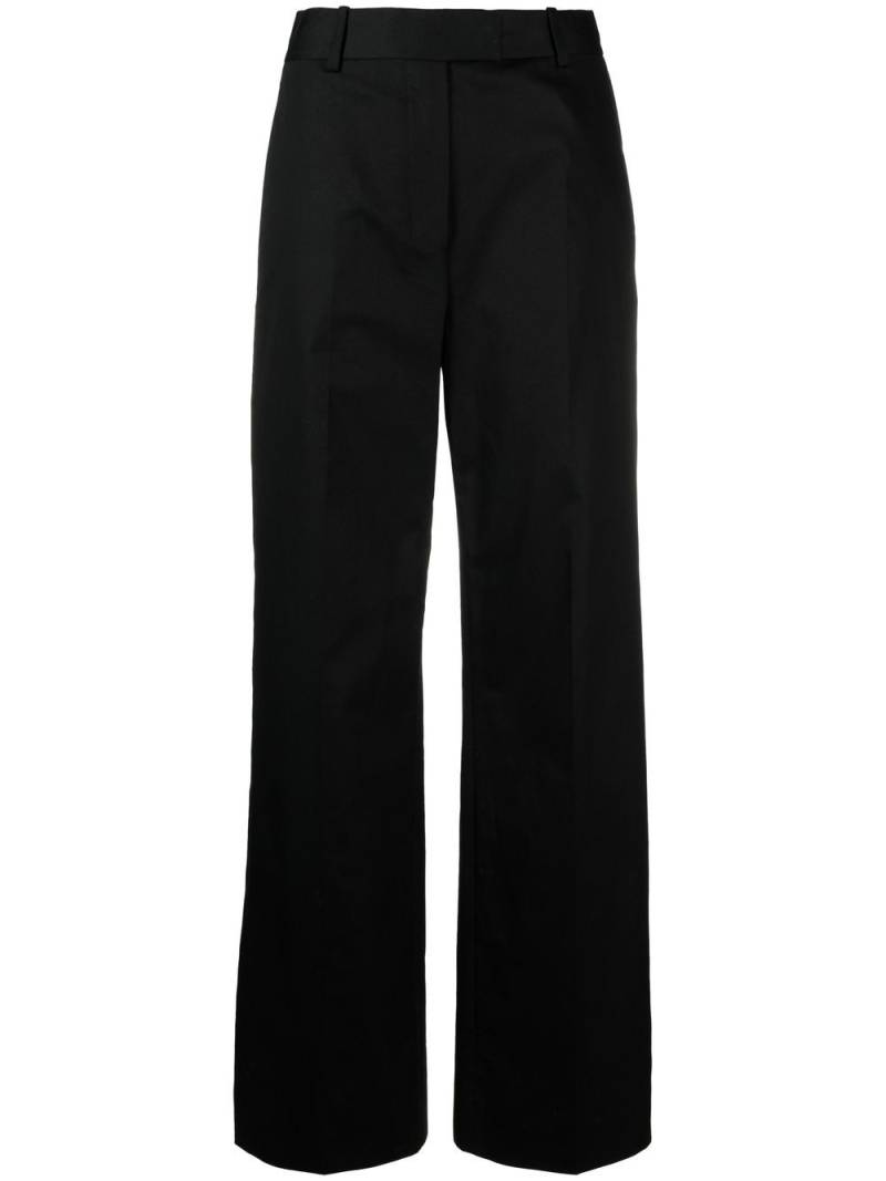 There Was One high-waisted tailored cotton trousers - Black von There Was One