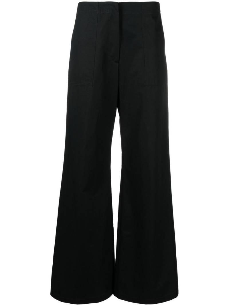 There Was One high-waisted wide-leg trousers - Black von There Was One