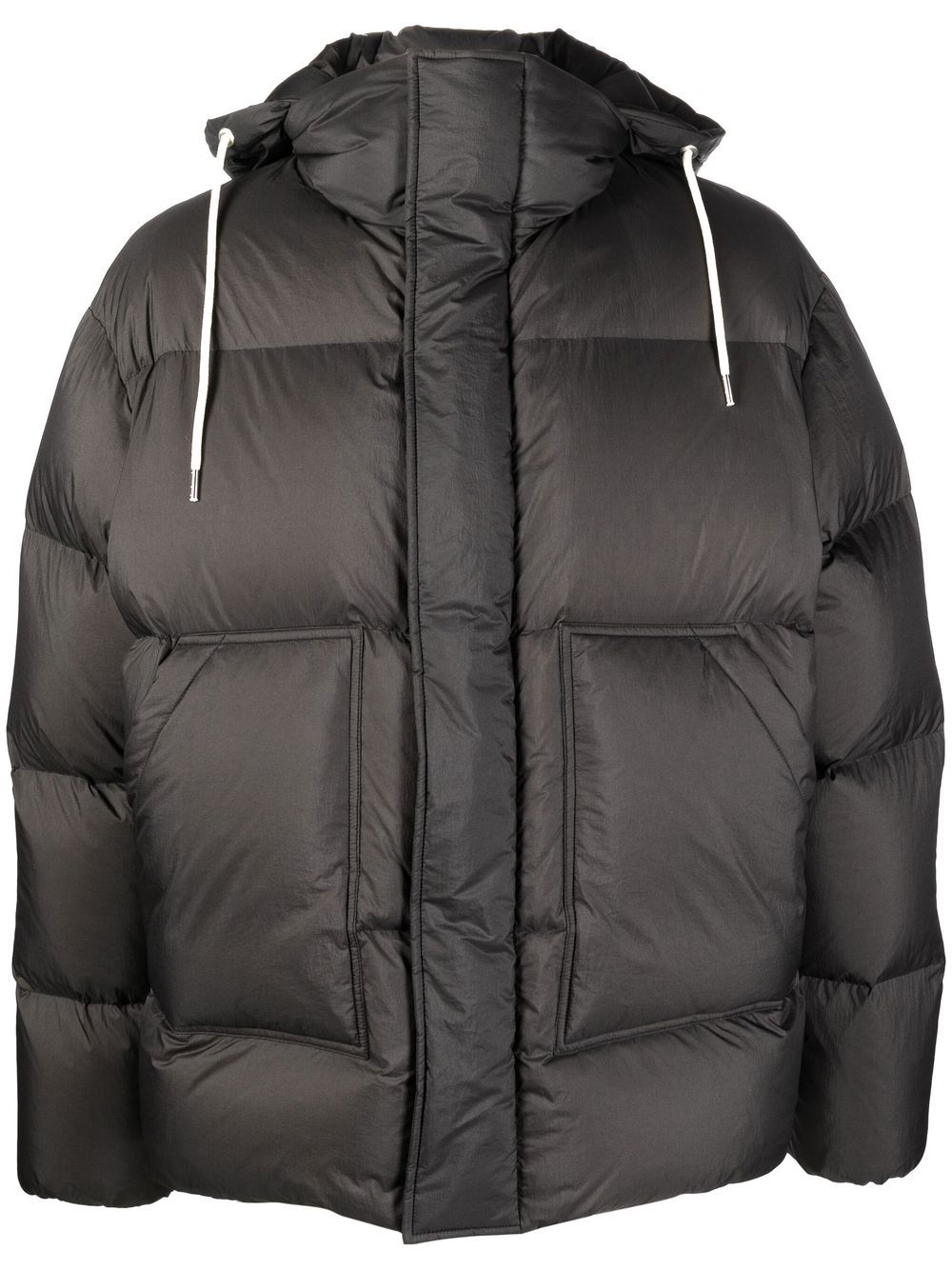 There Was One hooded puffer jacket - Black von There Was One