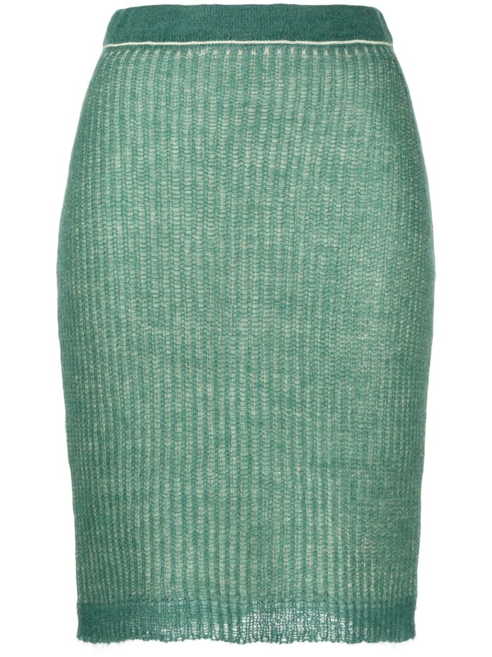 There Was One jersey-knit pencil midi skirt - Green von There Was One