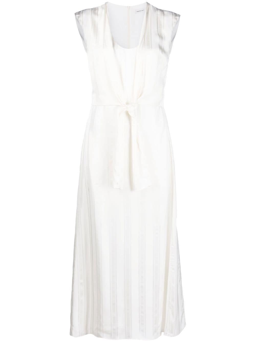 There Was One knot-detail sleeveless midi dress - White von There Was One