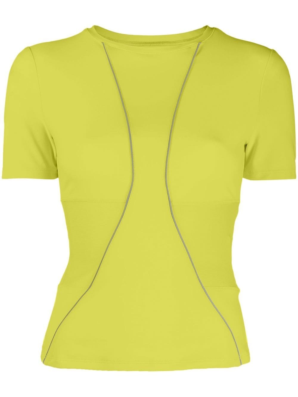 There Was One mesh-inserts short-sleeved T-shirt - Yellow von There Was One