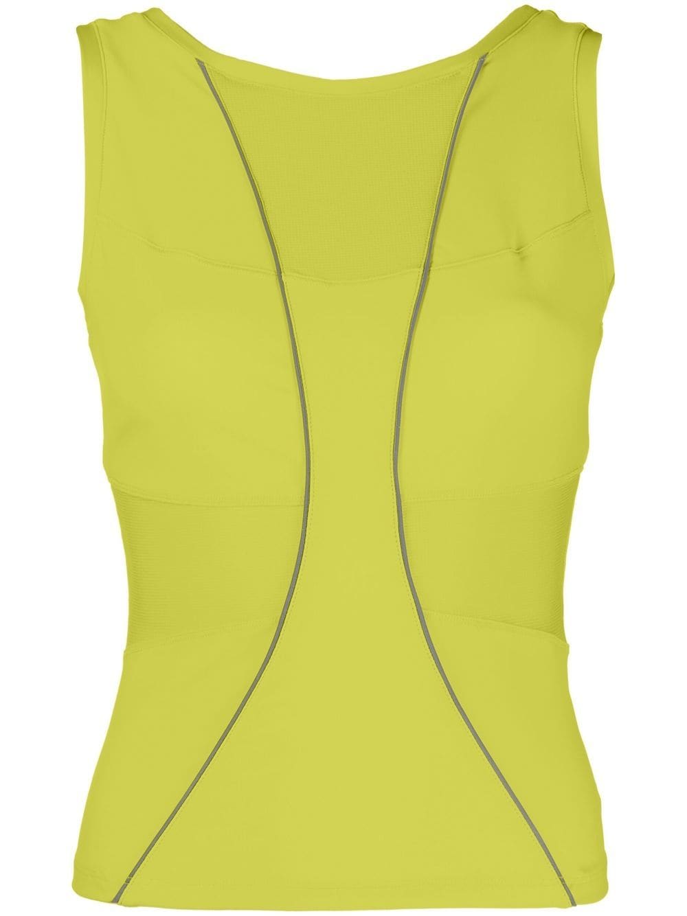 There Was One mesh-inserts tank top - Yellow von There Was One