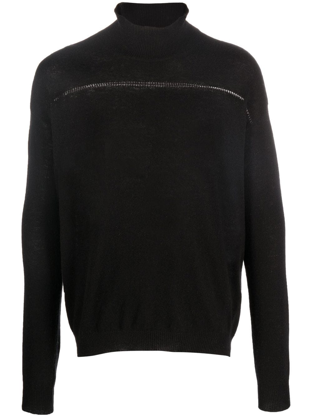 There Was One fine-knit open-stitch jumper - Black von There Was One