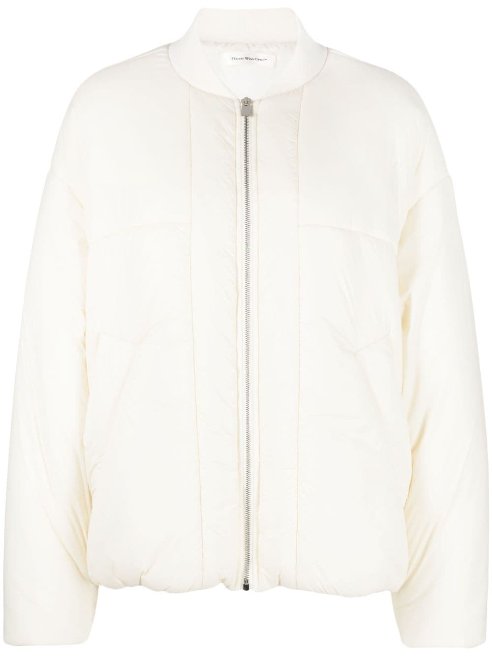 There Was One padded bomber jacket - White von There Was One