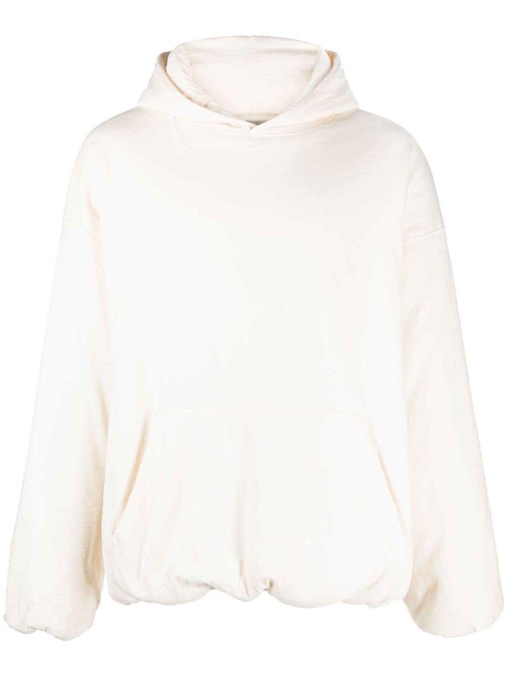 There Was One padded cotton-jersey hoodie - Neutrals von There Was One