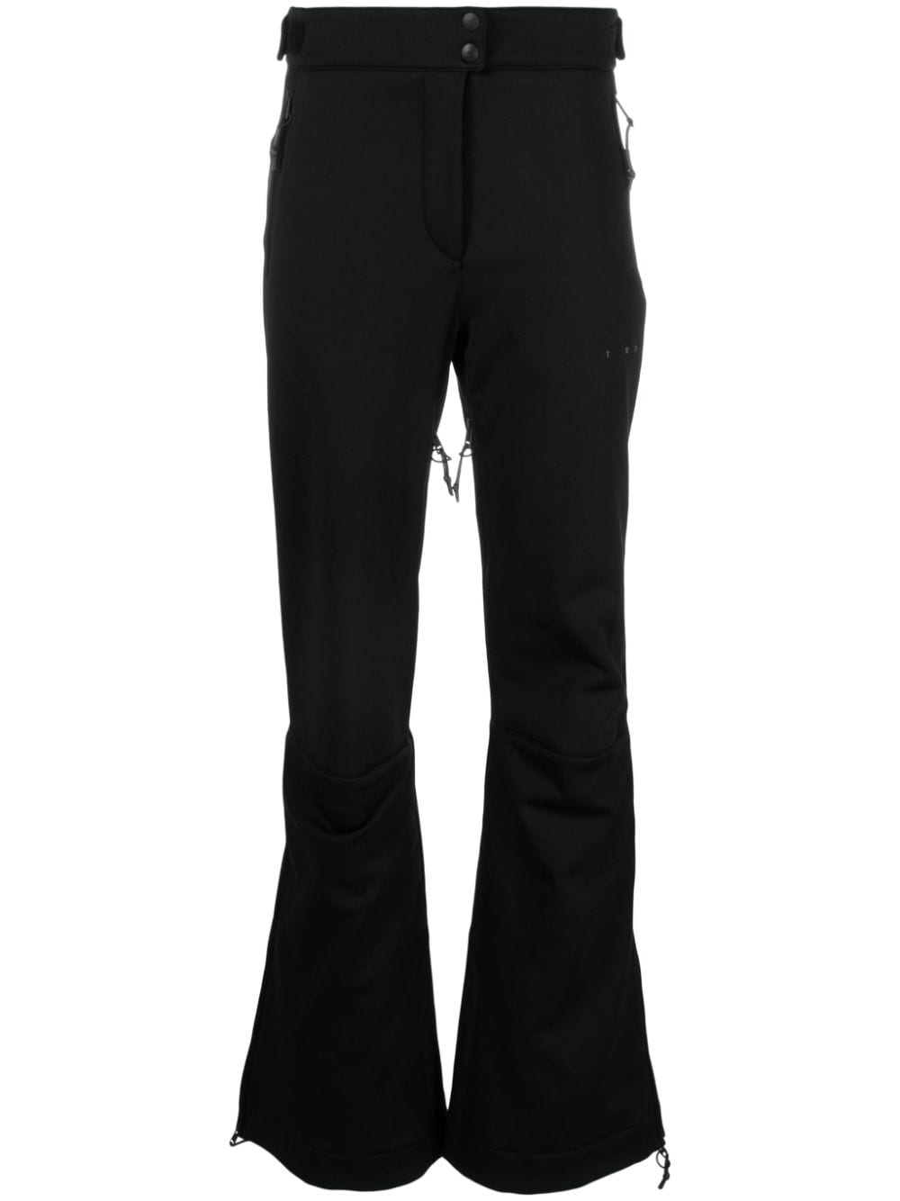 There Was One mid-rise zip-up flared ski trousers - Black von There Was One