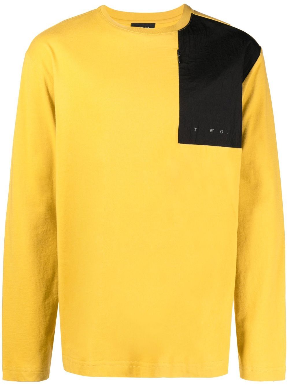 There Was One chest-pocket long-sleeve T-shirt - Yellow von There Was One