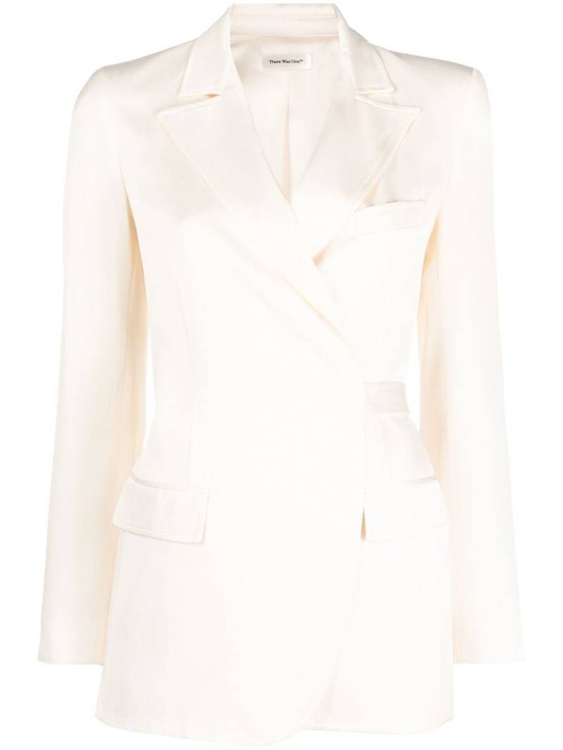 There Was One peak-lapel wrap blazer - Neutrals von There Was One