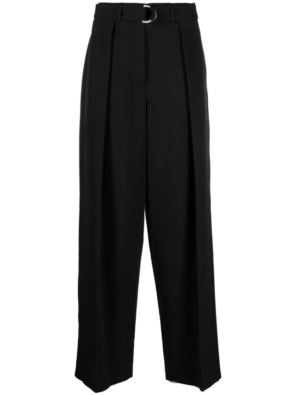 There Was One belted wool trousers - Black von There Was One