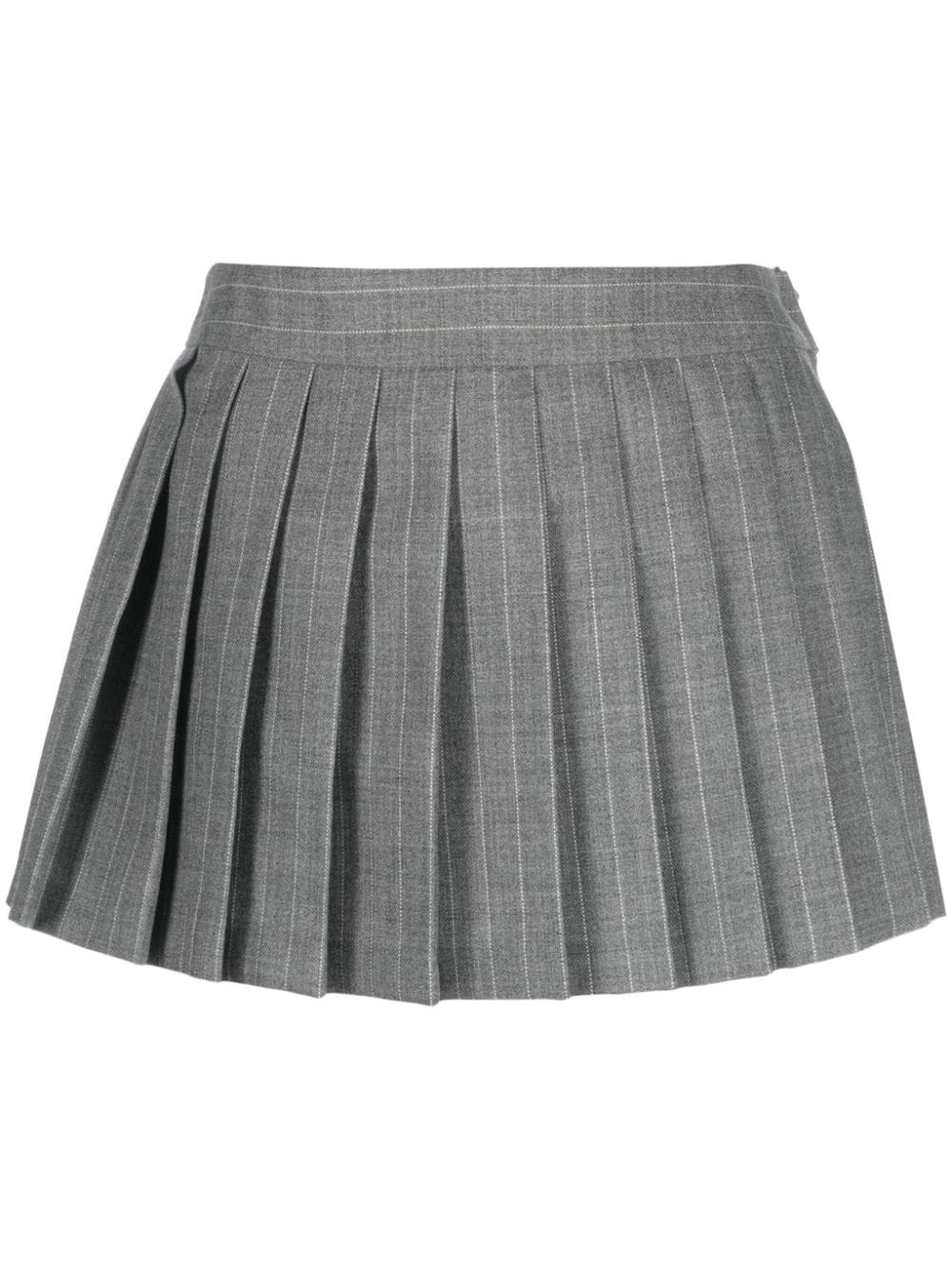 There Was One pinstripe pleated wool skort - Grey von There Was One