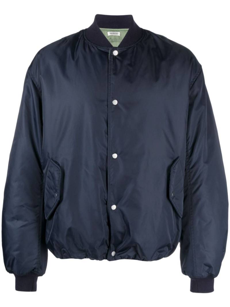 There Was One ruched-sleeve padded bomber jacket - Blue von There Was One
