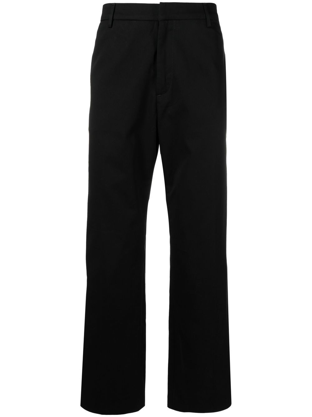 There Was One straight-leg cotton trousers - Black von There Was One