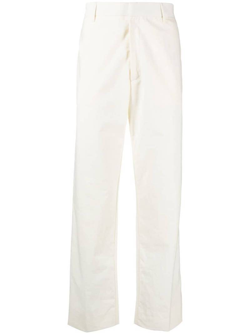 There Was One mid-rise straight-leg trousers - White von There Was One