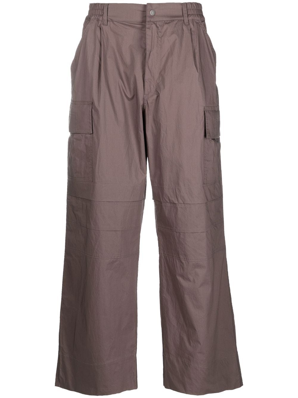 There Was One wide-leg cotton cargo trousers - Brown von There Was One