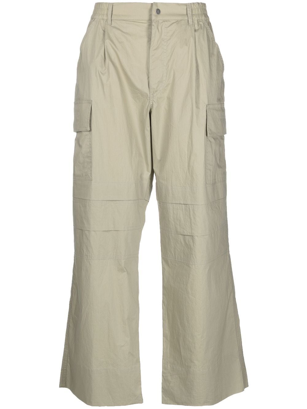 There Was One wide-leg cotton cargo trousers - Neutrals von There Was One