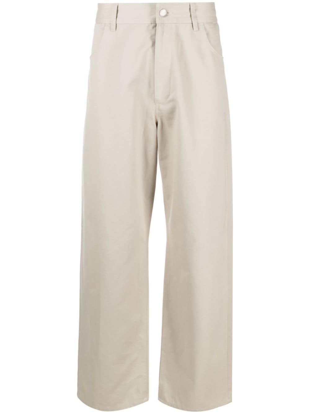 There Was One wide-leg gabardine trousers - Neutrals von There Was One