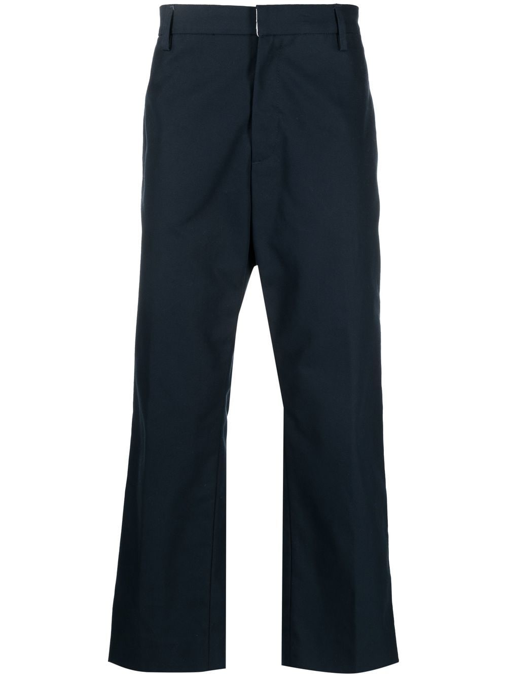 There Was One wide-leg organic cotton trousers - Blue von There Was One