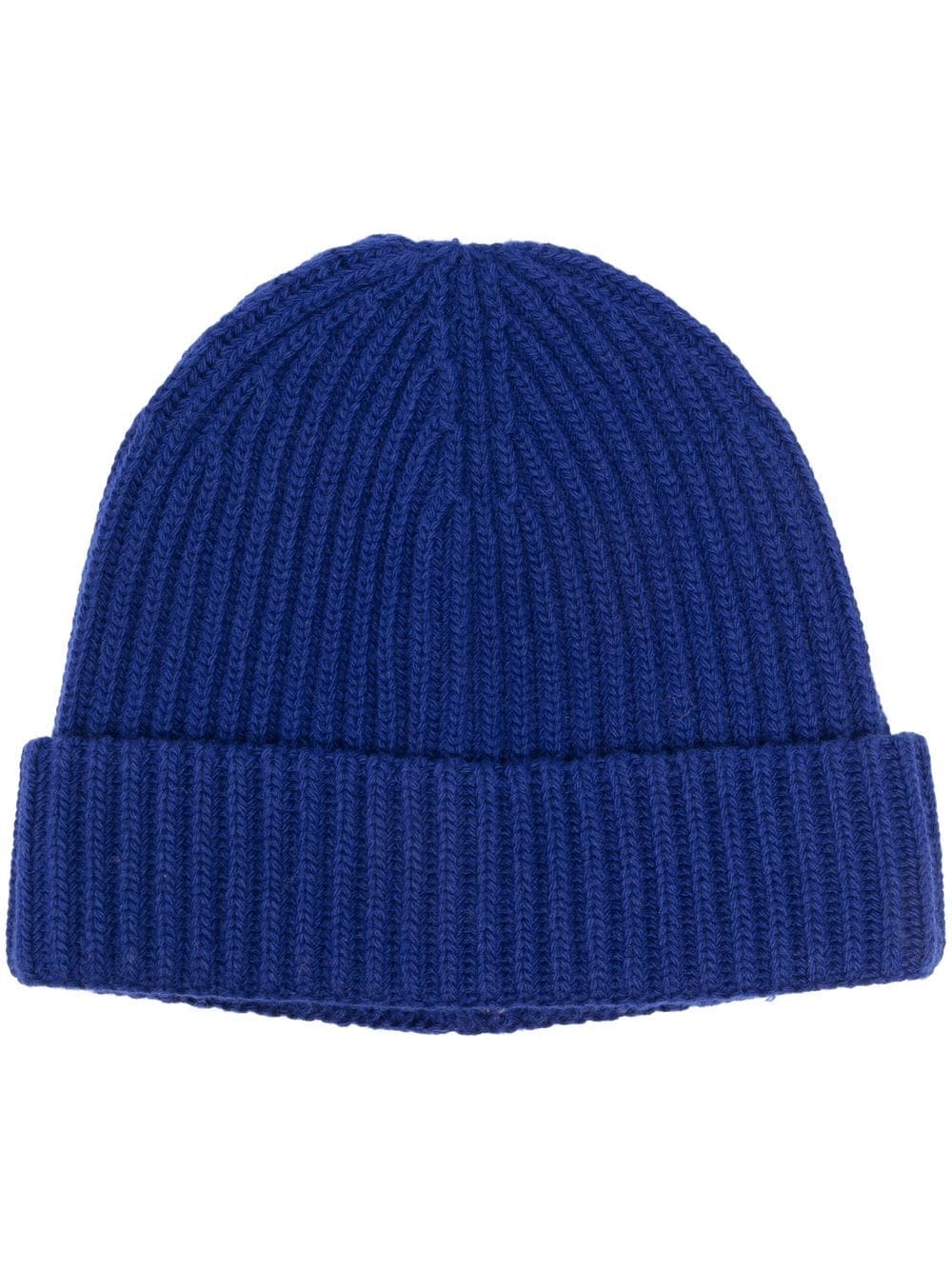 There Was One ribbed wool beanie - Blue von There Was One