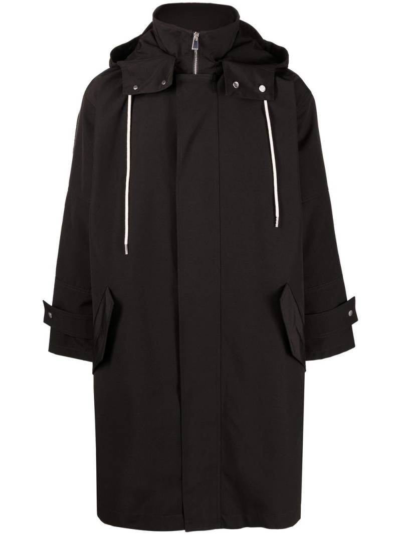 There Was One zip-up hooded parka - Black von There Was One