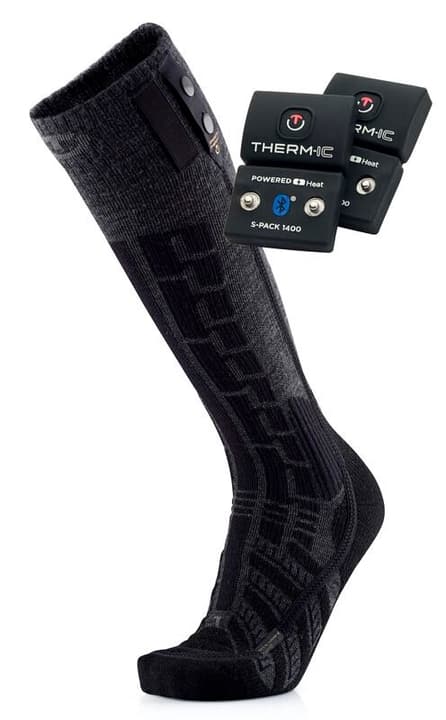 Thermic Set Powersocks Ultra warm Comfort inkl.S-Pack 1400 BT Heizakku inklusive Heizsocken schwarz von Thermic