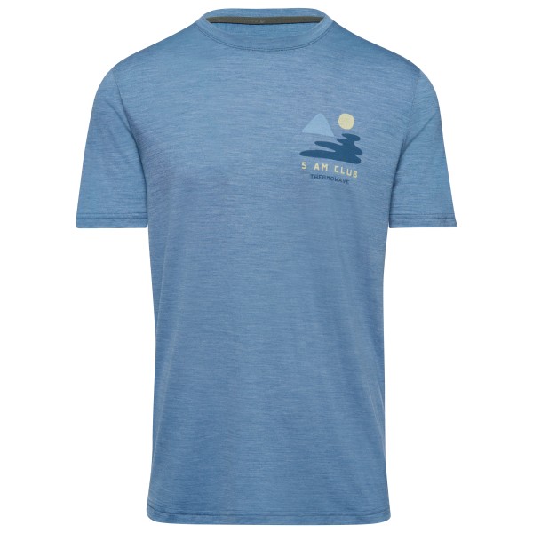 Thermowave - Merino Cooler Trulite T-Shirt 5AM Club - Merinoshirt Gr L;M;S;XL;XXL blau von Thermowave