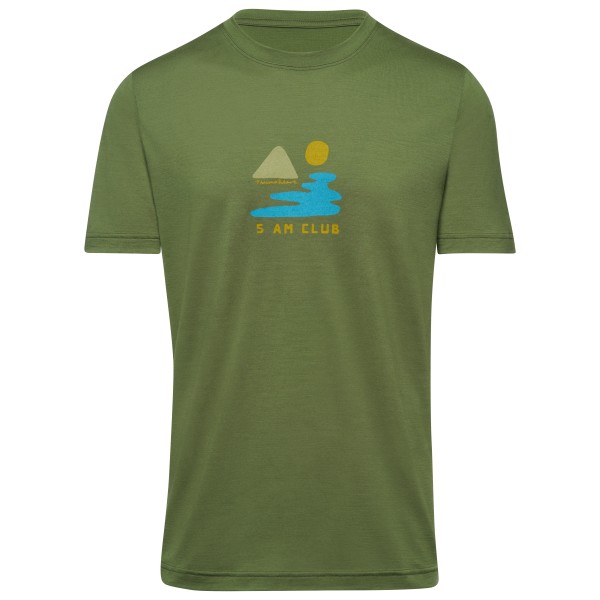 Thermowave - Merino Life T-Shirt 5AM Club - Merinoshirt Gr L;M;S;XL;XXL oliv von Thermowave