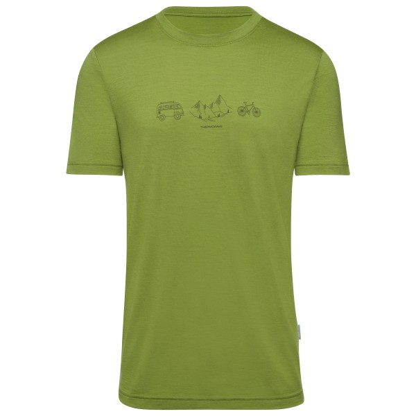 Thermowave - Merino Life T-Shirt Van Life - Merinoshirt Gr XL oliv von Thermowave