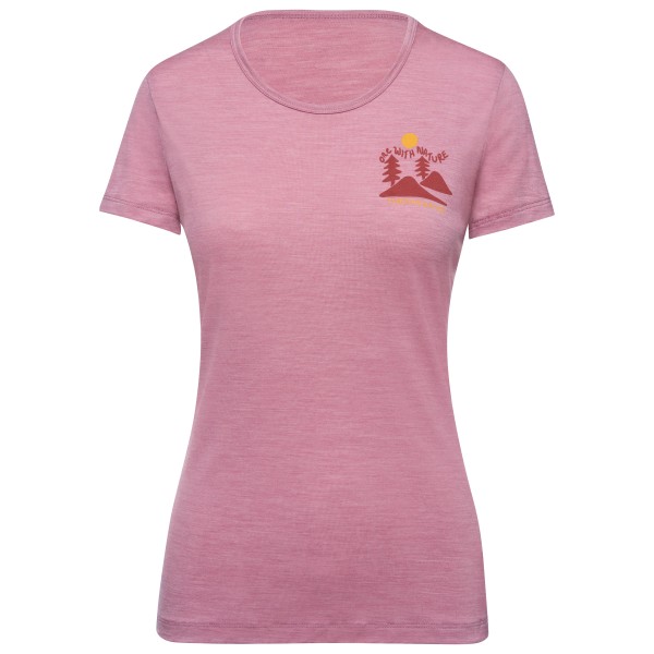 Thermowave - Women's Merino Cooler Trulite T-Shirt Nature - Merinoshirt Gr L rosa von Thermowave