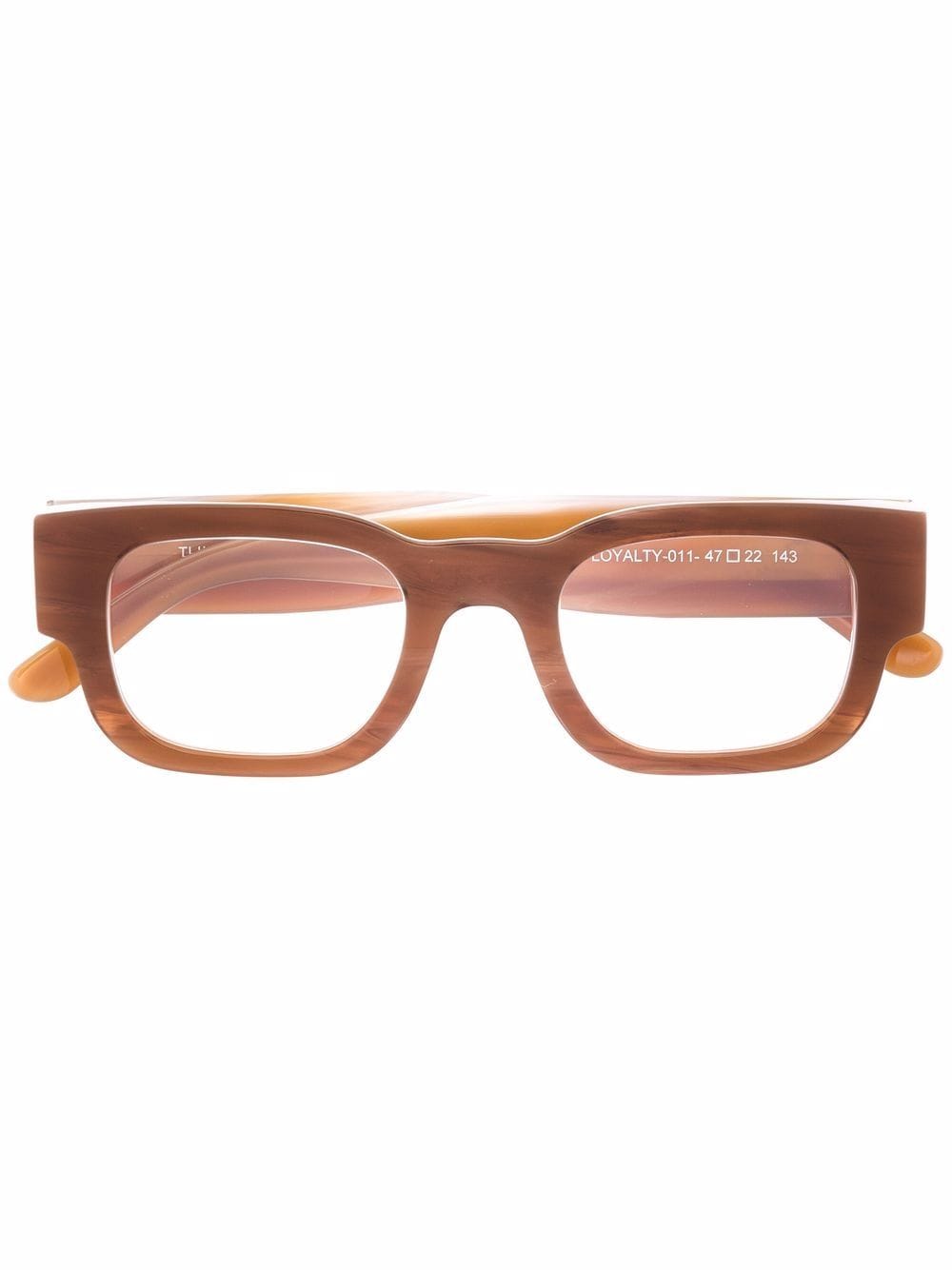 Thierry Lasry Loyalty square-frame glasses - Brown von Thierry Lasry