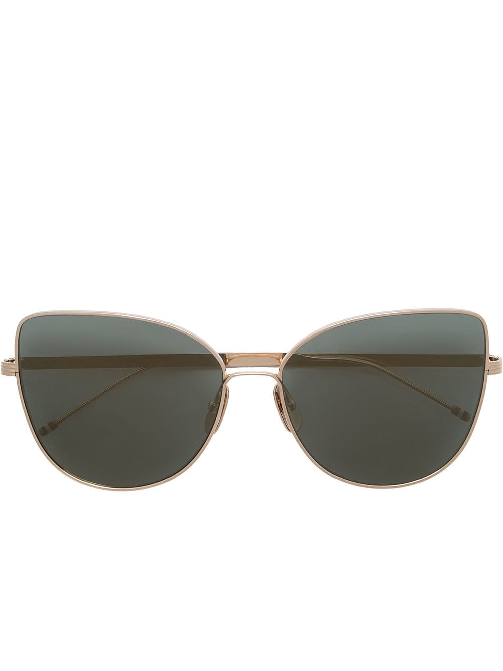 Thom Browne Eyewear TB121 cat-eye frame sunglasses - Gold von Thom Browne Eyewear
