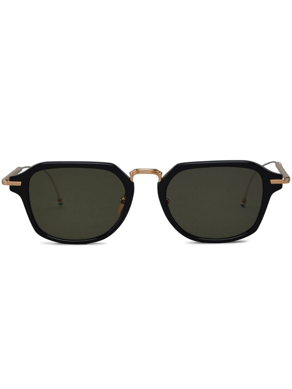 Thom Browne Eyewear geometric-frame tinted sunglasses - Black von Thom Browne Eyewear