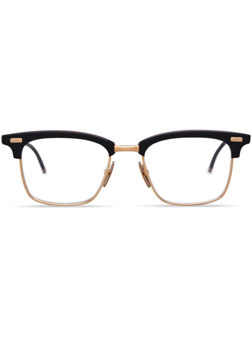 Thom Browne Eyewear rectangle-frame glasses - Black von Thom Browne Eyewear