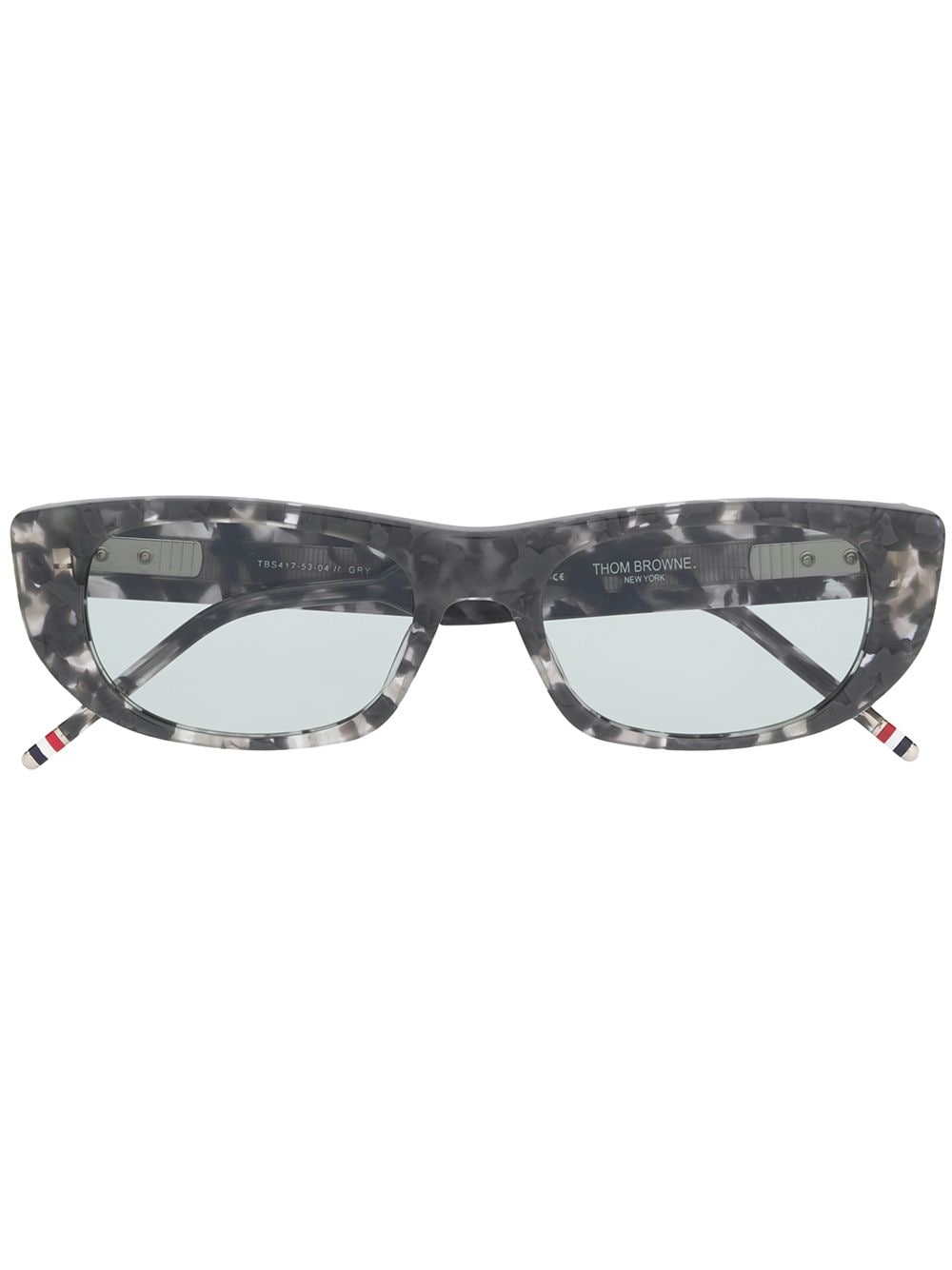 Thom Browne Eyewear TB417 tortoiseshell rectangular-frame sunglasses - Grey von Thom Browne Eyewear