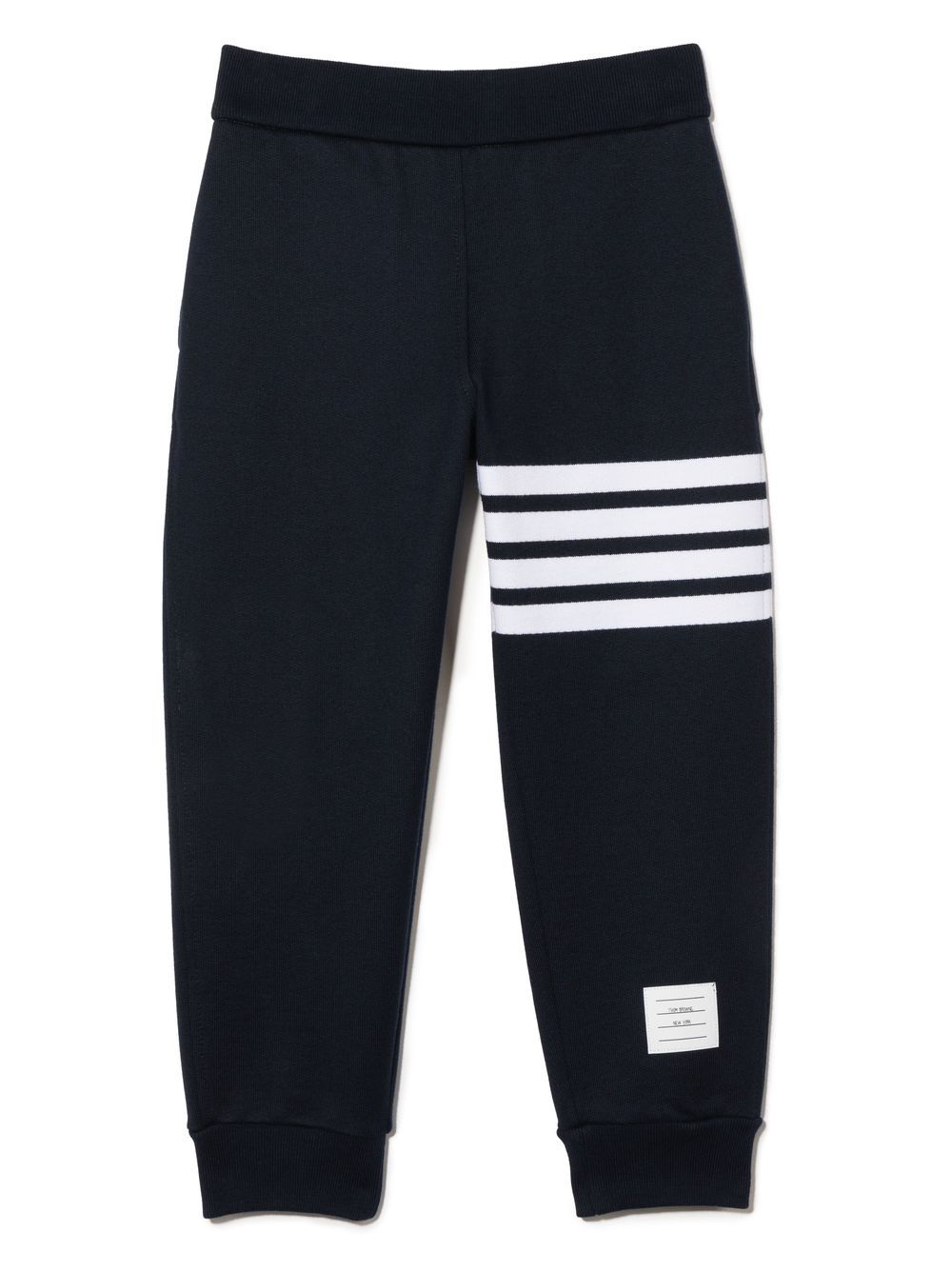 Thom Browne Kids 4-Bar Stripe cotton track pants - Blue von Thom Browne Kids